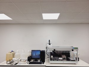 Thumbnail image of Perkin Elmer Janus Liquid Handler Workstation AJM8001/T Varispan 8 System Lab