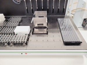 Thumbnail image of Perkin Elmer Janus Liquid Handler Workstation AJM8001/T Varispan 8 System Lab