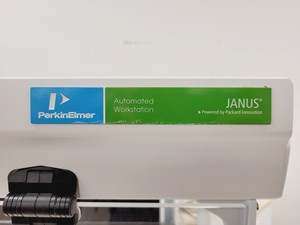 Thumbnail image of Perkin Elmer Janus Liquid Handler Workstation AJM8001/T Varispan 8 System Lab