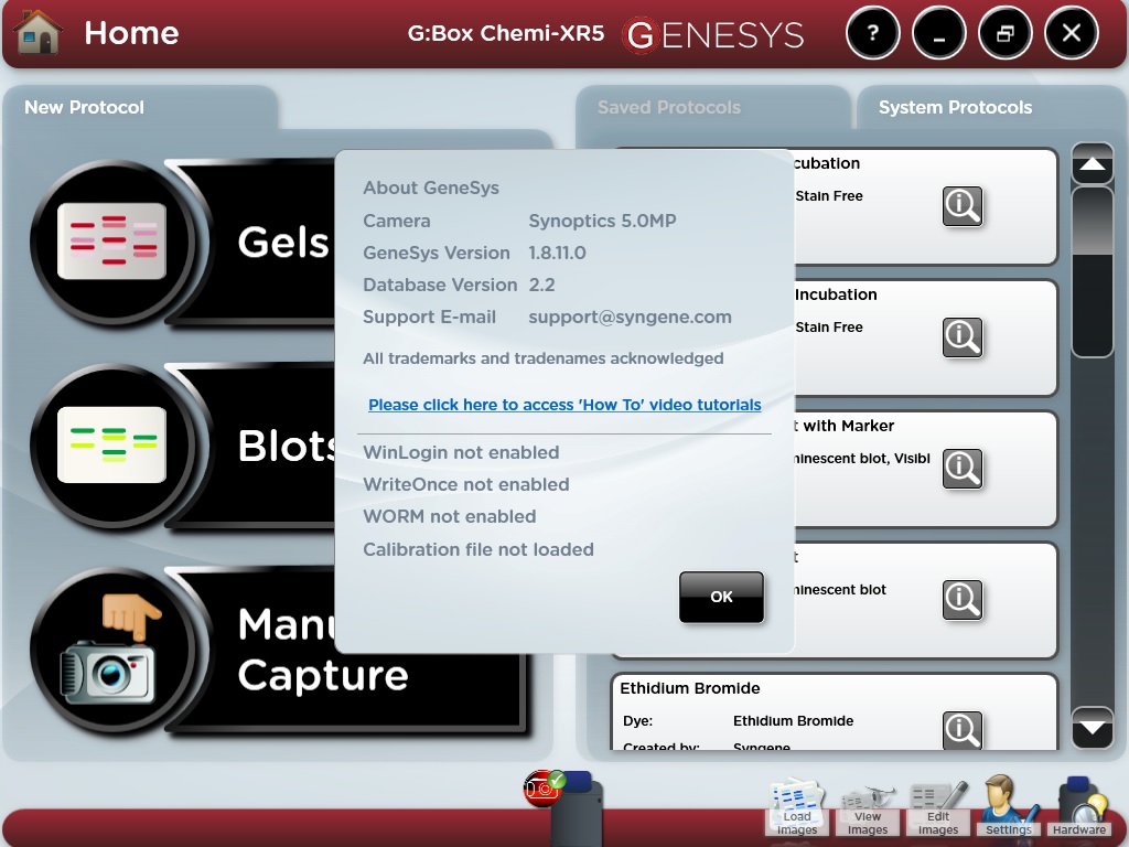 Image of Syngene G:Box EF/Chemi XR5 Chemiluminescence Fluorescence Gel System Lab Faulty