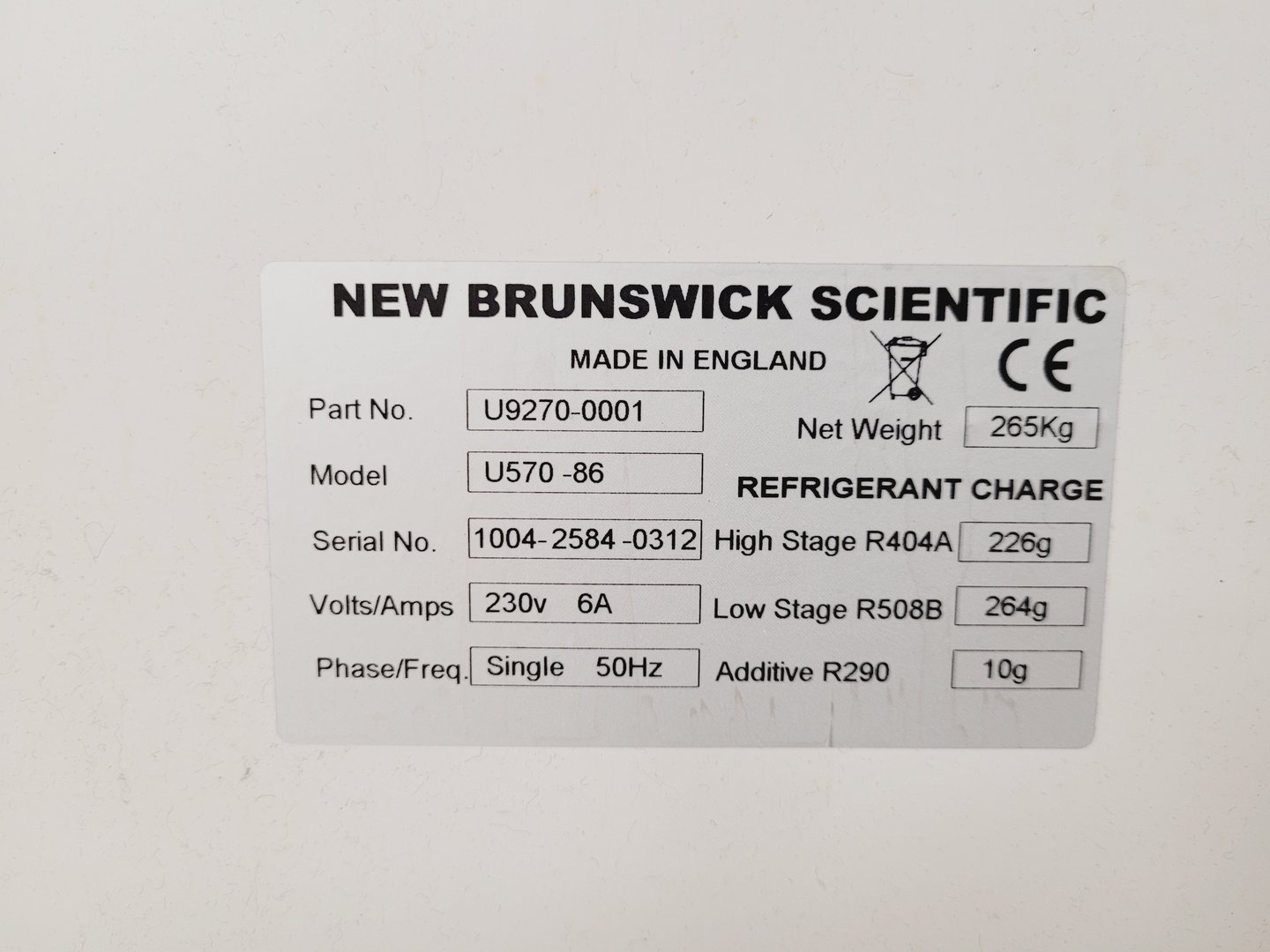 Image of New Brunswick U570 Premium ULT Ultra Low Temperature Freezer U570-86