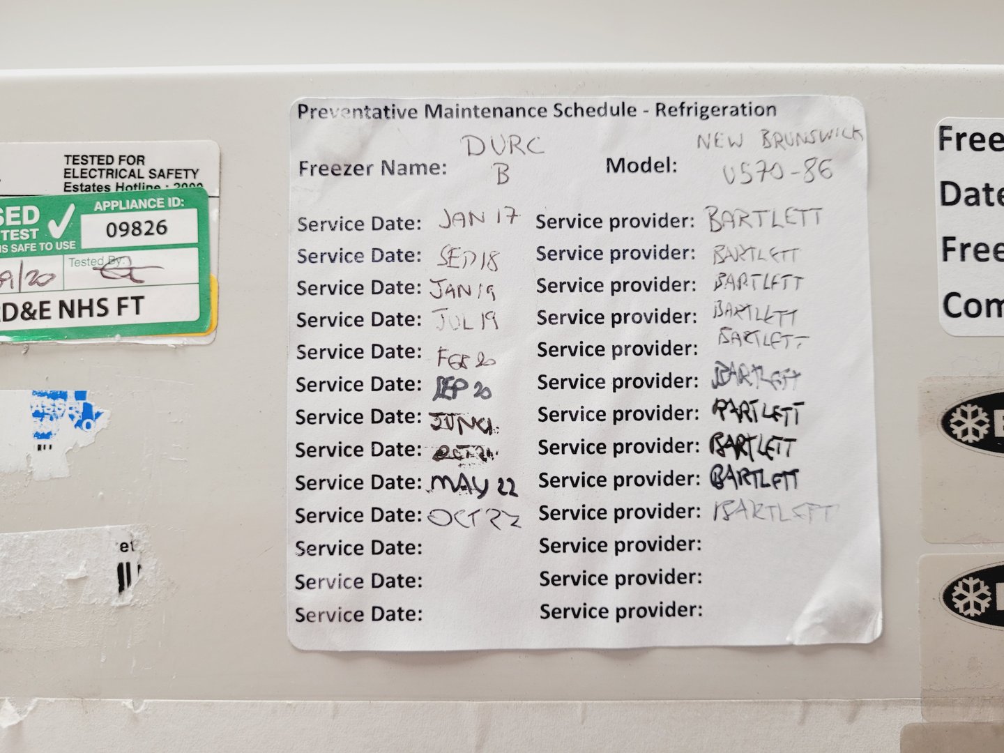 Image of New Brunswick U570  ULT Ultra Low Temperature Freezer U570-86G Faulty