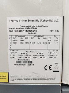 Thumbnail image of Thermo Scientific Revco UXF 40086V ULT Ultra Low Temperature Freezer