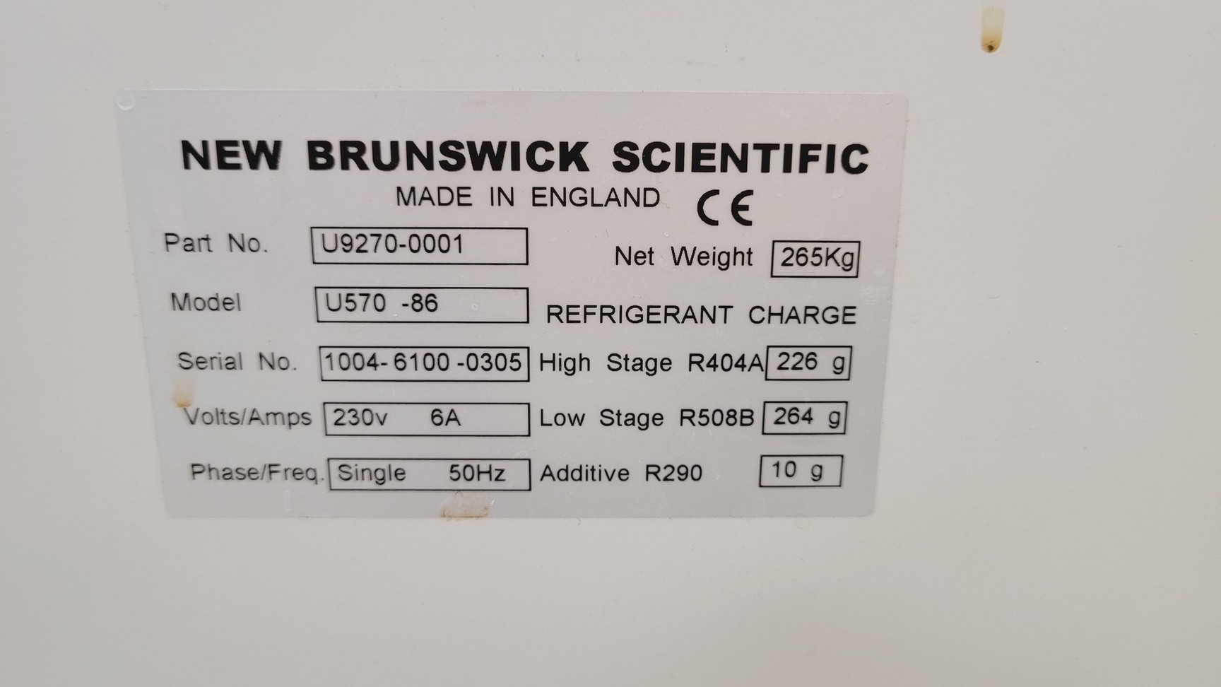 Image of New Brunswick U570 ULT Ultra Low Temperature Freezer U570-86G