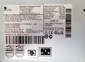 Thumbnail image of MTO System with Eurotherm Chessell Monitor 6180A & 4x Eurotherm 815 Array Lab