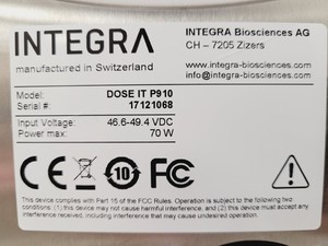 Thumbnail image of Integra DOSE IT P910 Peristaltic Laboratory Pump w/ 313X Watson-Marlow Head Lab