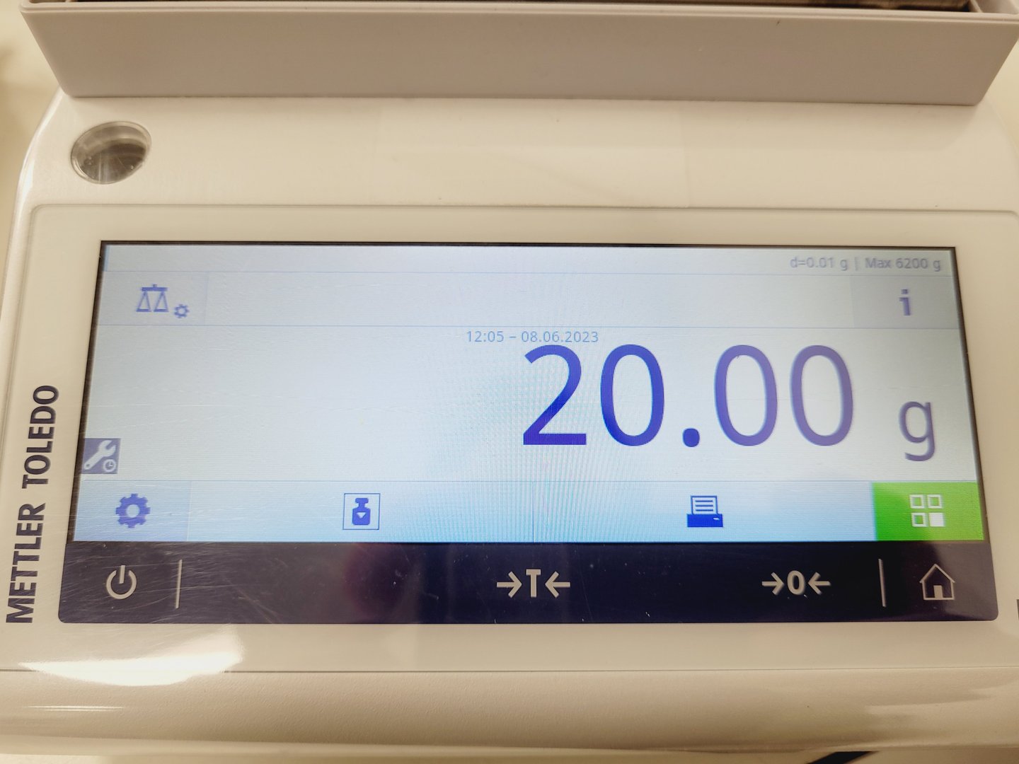Image of Mettler Toledo MS6002TS/00 Precision Laboratory Balance Scales with P25 Printer 