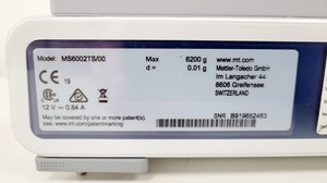 Thumbnail image of Mettler Toledo MS6002TS/00 Precision Laboratory Balance Scales with P25 Printer 