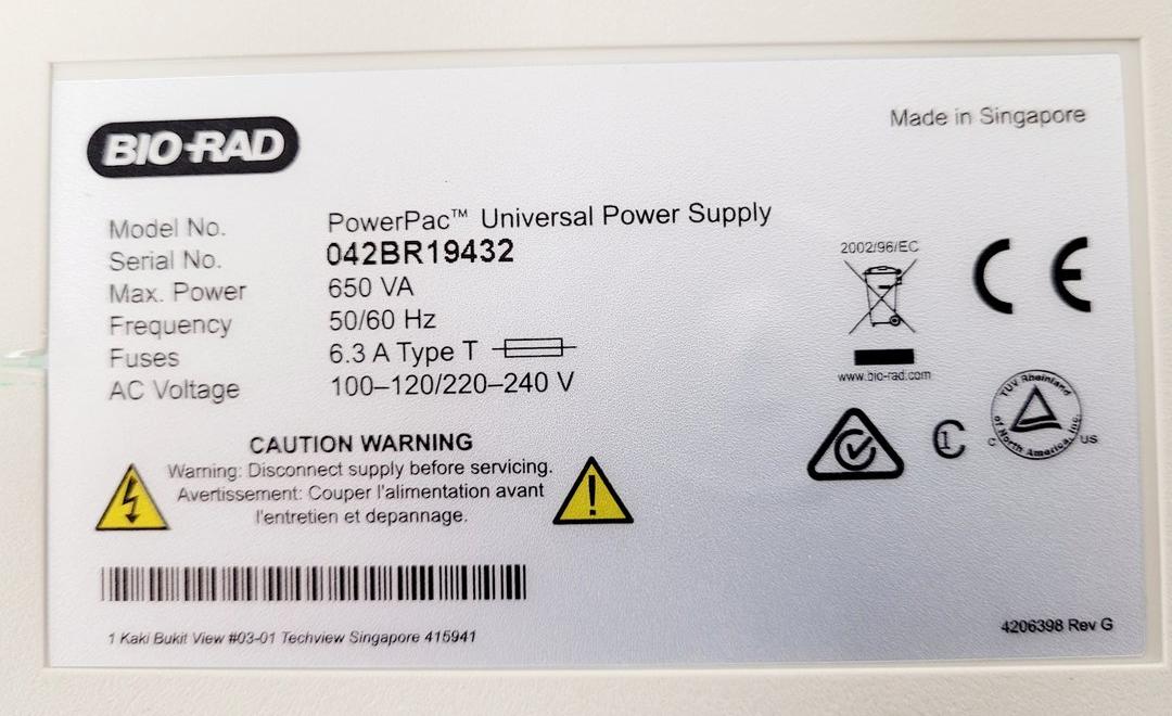 Image of BioRad PowerPac Universal Electrophoresis Power Supply Lab