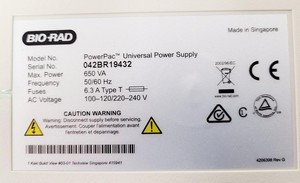 Thumbnail image of BioRad PowerPac Universal Electrophoresis Power Supply Lab