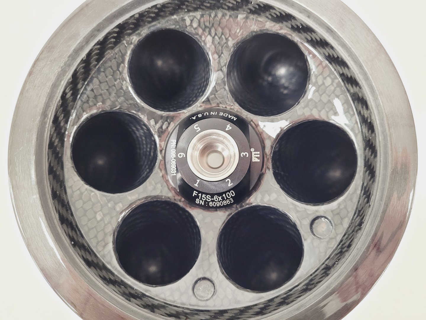 Image of Piramoon Technologies FiberLite F15-6x100 15,000rpm 24,700g Centrifuge Rotor Lab