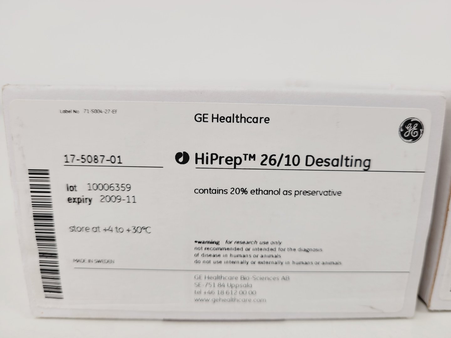 Image of Lot of 8 GE & Cytiva FPLC Chromatography Columns  Lab