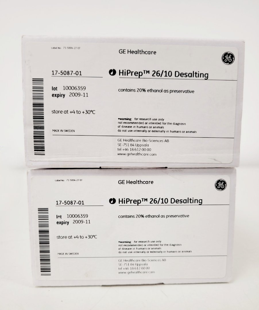 Image of Lot of 8 GE & Cytiva FPLC Chromatography Columns  Lab