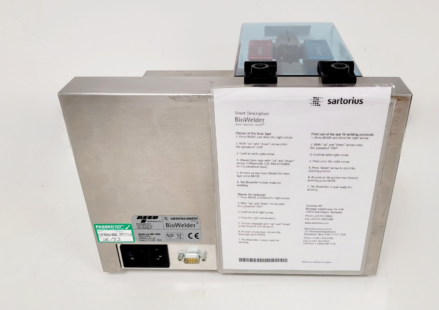 Image of Sartorius Stedim BioWelder Sterile Tube Welder Lab