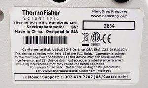 Thumbnail image of Thermo Scientific NanoDrop Lite Spectrometer / NanoDrop Printer 