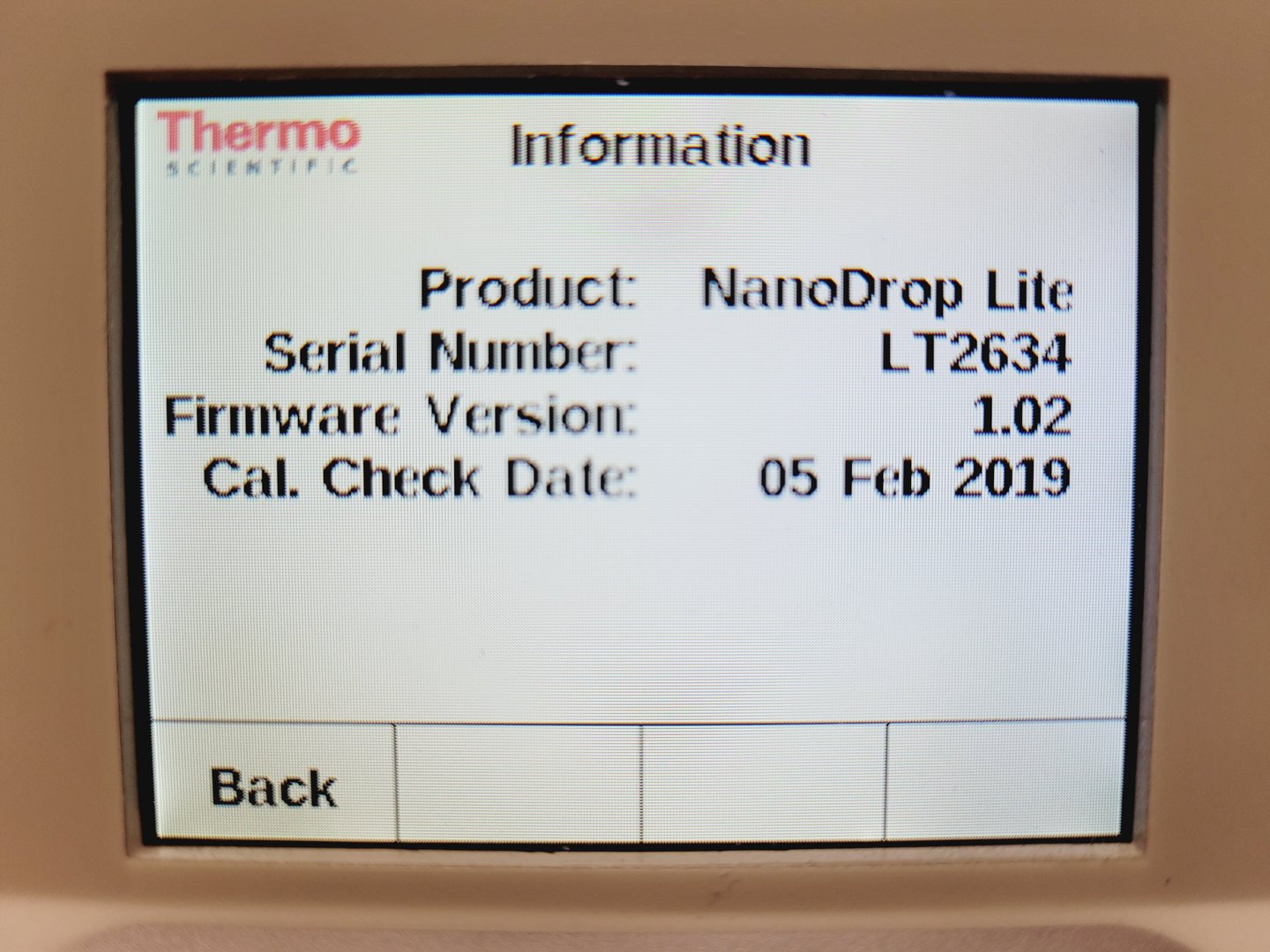 Image of Thermo Scientific NanoDrop Lite Spectrometer / NanoDrop Printer 