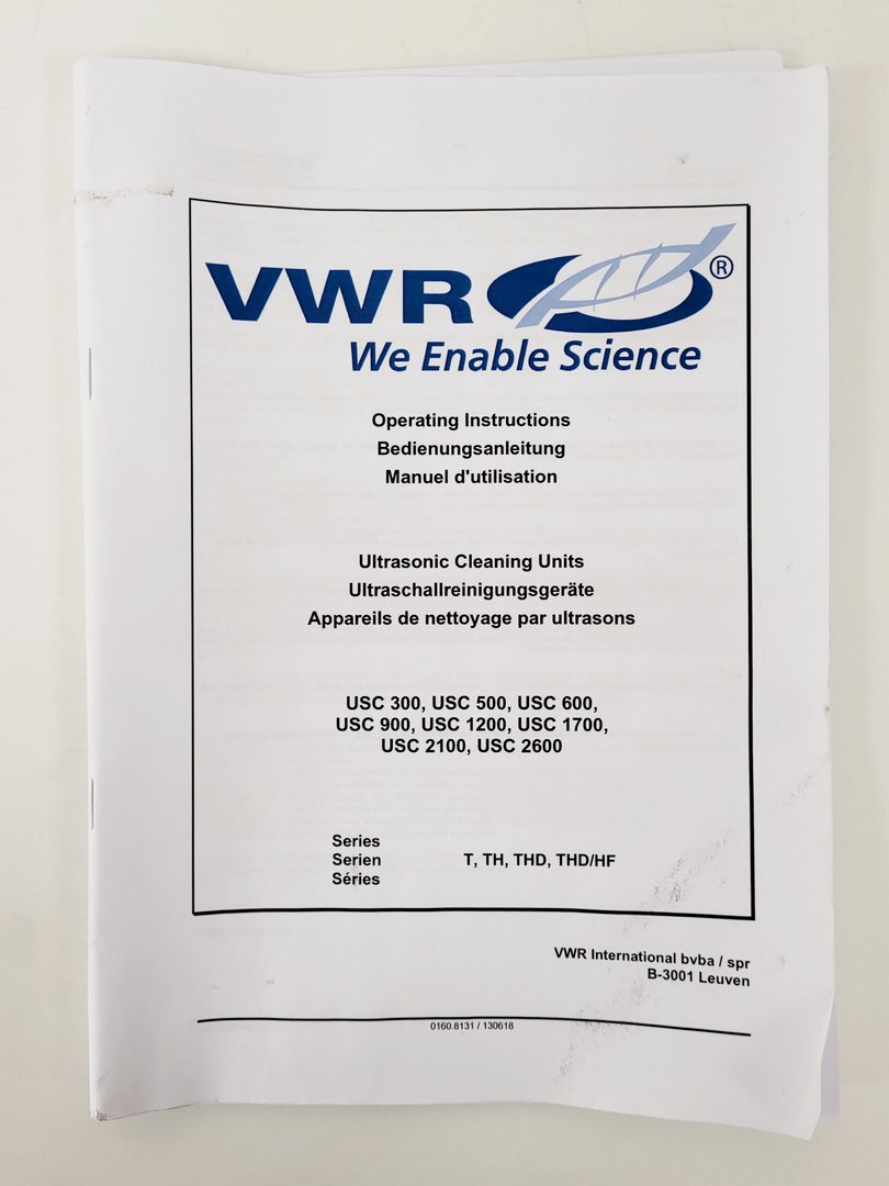 Image of VWR USC600T Ultrasonic Cleaner Water Bath Lab