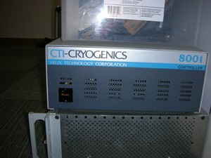 Thumbnail image of CTI Cryogenics Cryo Torr 8 High Vacuum Pump w/ 8001 Controller & SCW Compressor