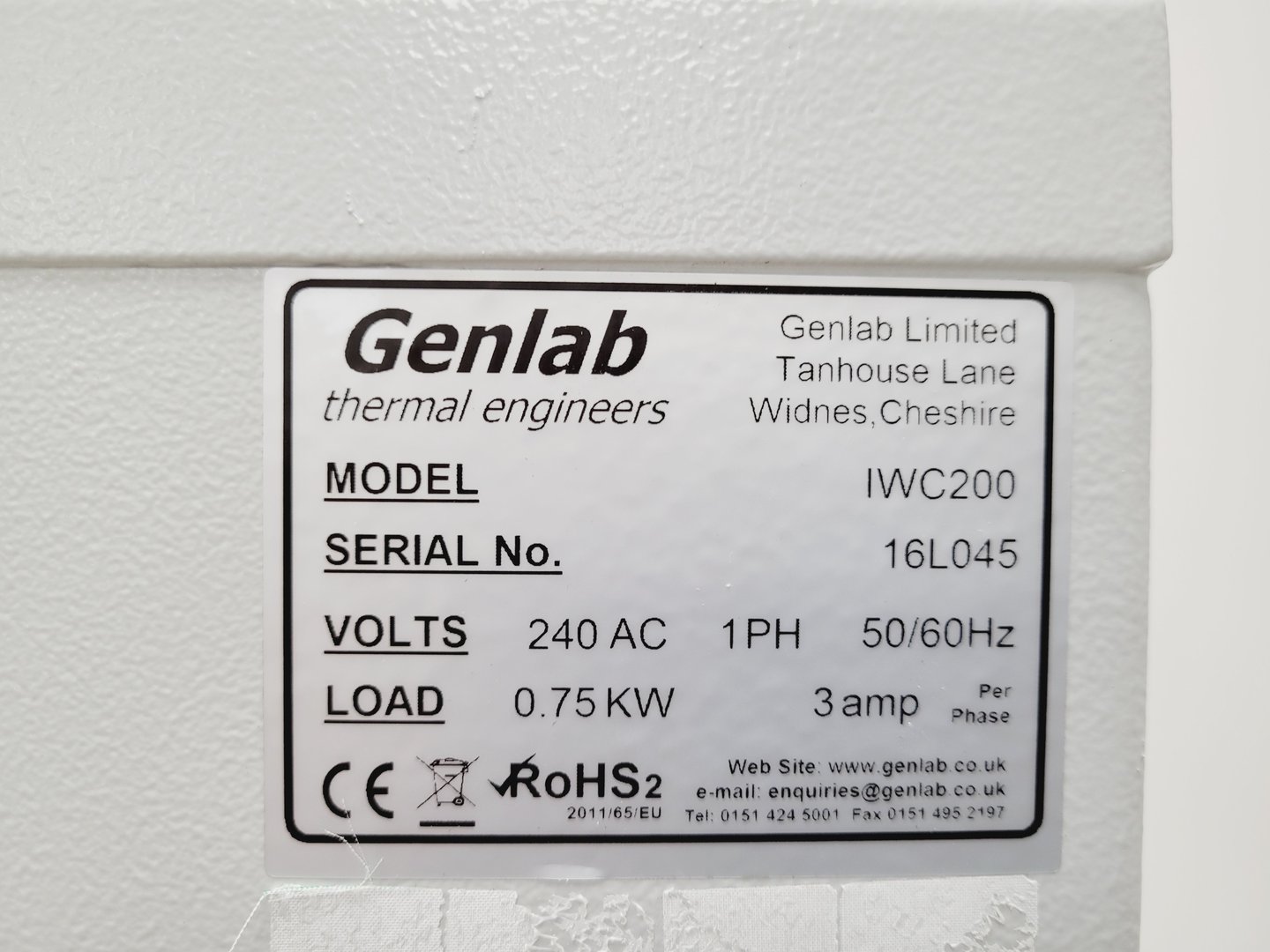 Image of Genlab IWC200 Drying Cabinet Insulated Warming Oven Lab