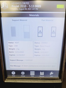 Thumbnail image of 3D Systems Corporation ProJet 3500 - 3510/3500 HD Max 3D Printer