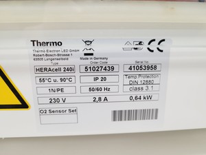 Thumbnail image of Thermo Scientific Heracell 240i CO2 Incubator Lab Spares/Repairs