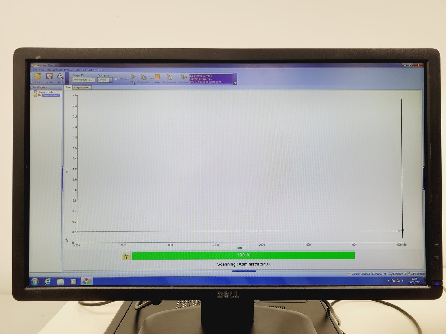 Image of Perkin Elmer Spectrum Spotlight 150 FT-IR Microscope & Spectrum 65 Spectrometer 