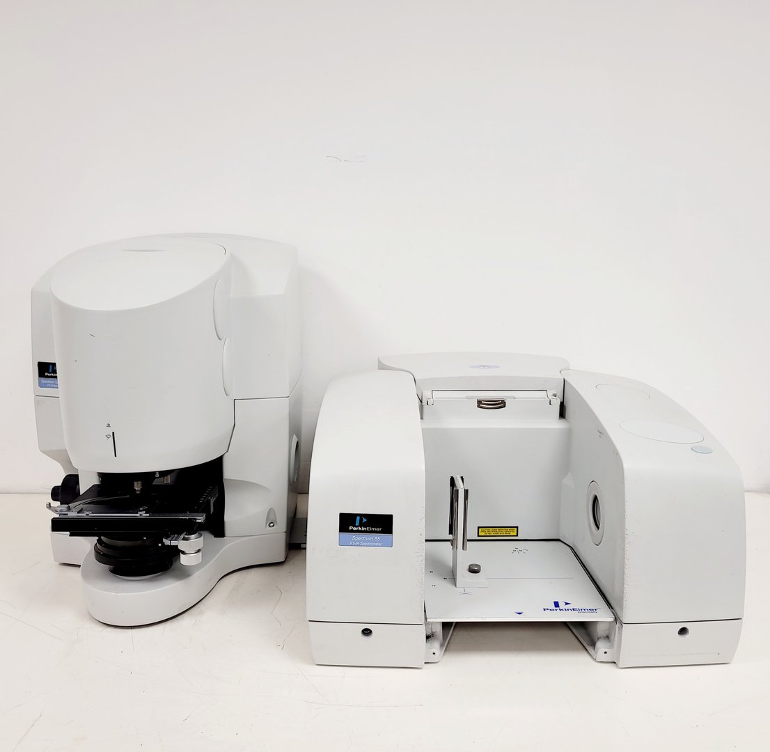 Image of Perkin Elmer Spectrum Spotlight 150 FT-IR Microscope & Spectrum 65 Spectrometer 