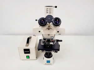 Thumbnail image of Carl Zeiss Axioskop Fluorescence Microscope w/ 6 x Objective ACHROSTIGMAT Lab