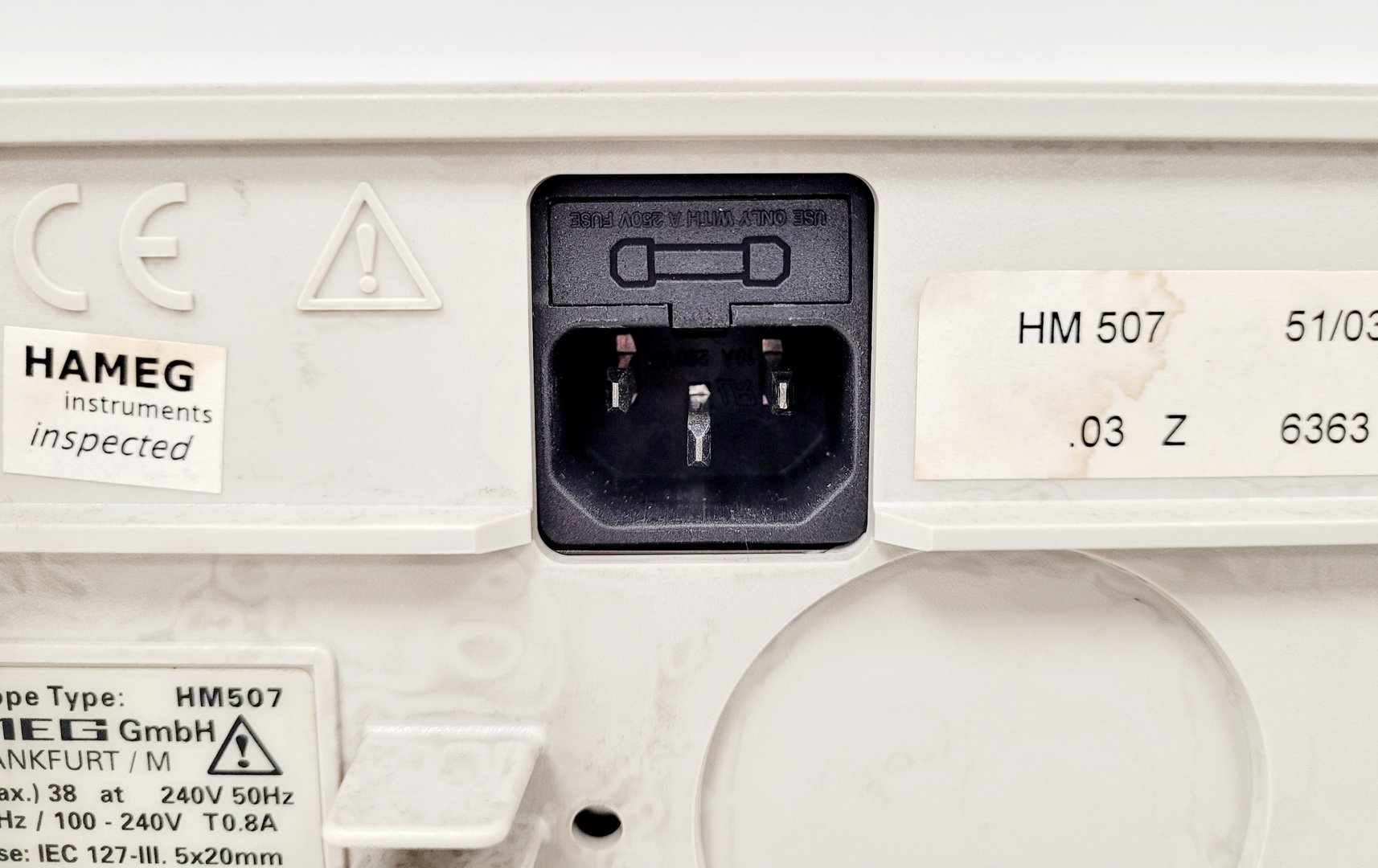 Image of HAMEG HM507 Analogue Digital Oscilloscope Lab