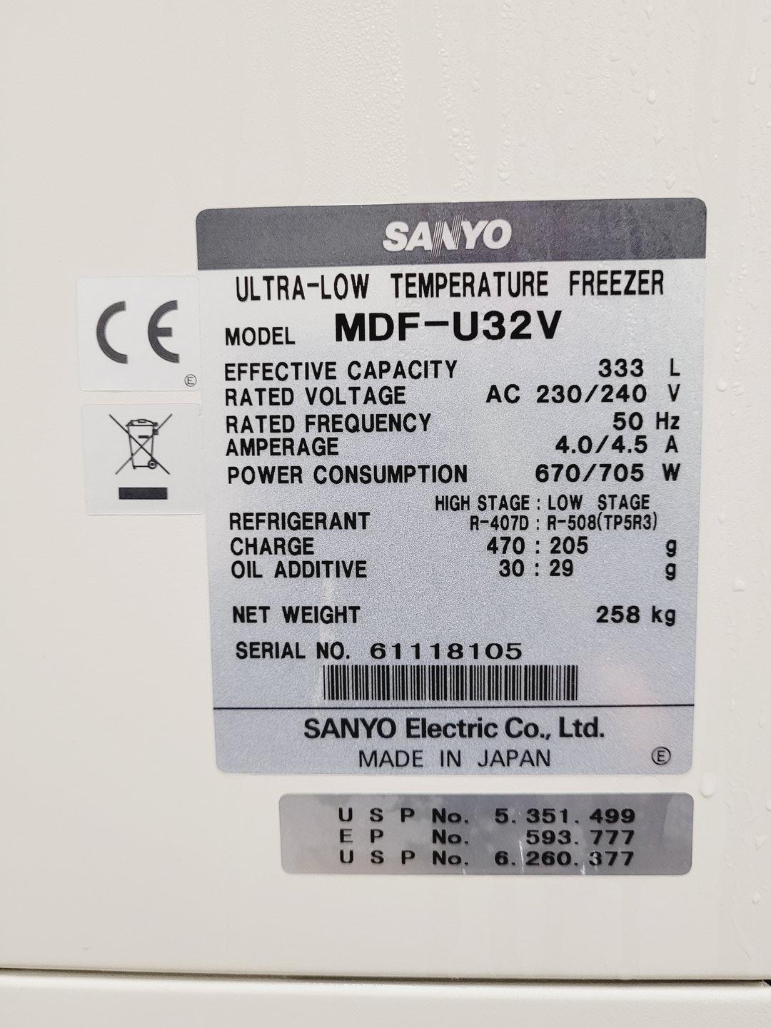 Image of Sanyo MDF-U32V Ultra Low Temperature Freezer  Lab