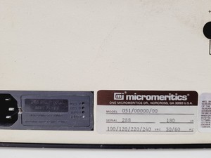 Thumbnail image of Micromeritics SediGraph 5100 Particle Analysis System & MasterTech 051 Lab