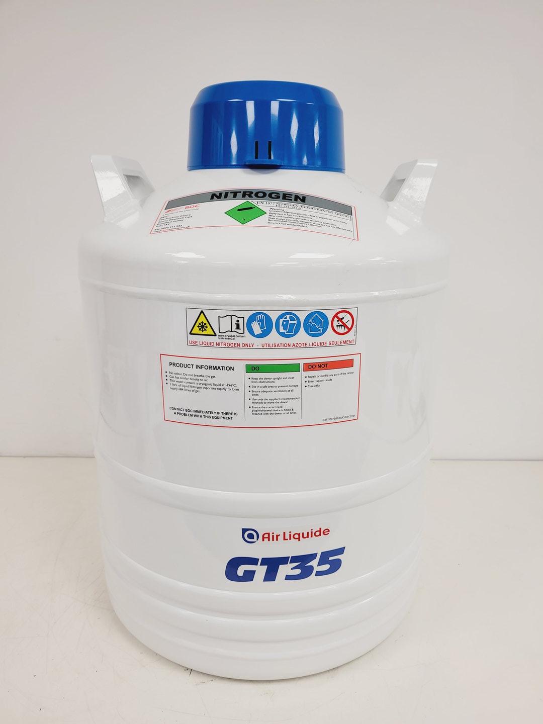 Image of Air Liquide GT35 Liquid Nitrogen Dewar lab