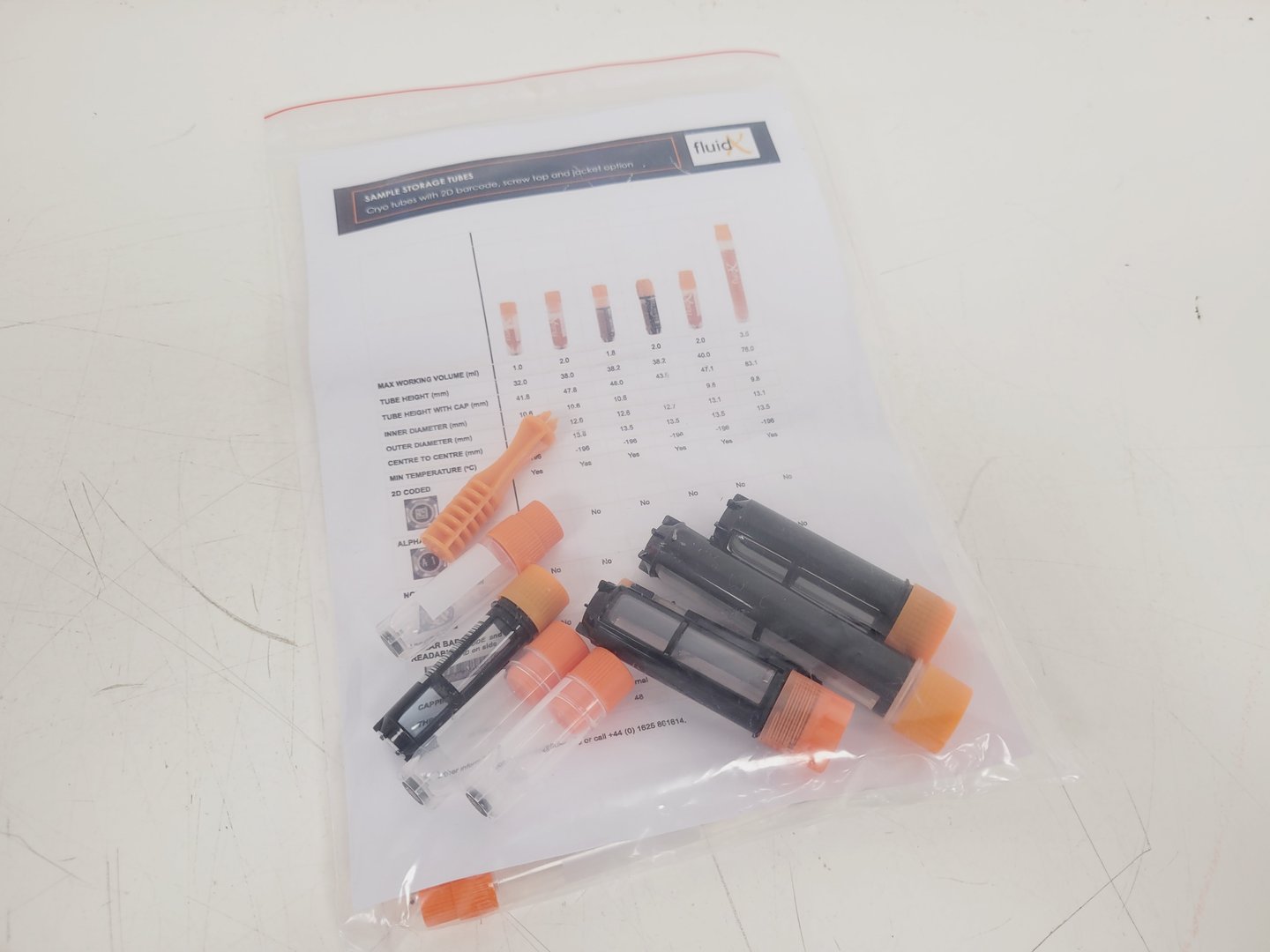 Image of FluidX Perception Barcoded Tube Reader with Accessories Lab