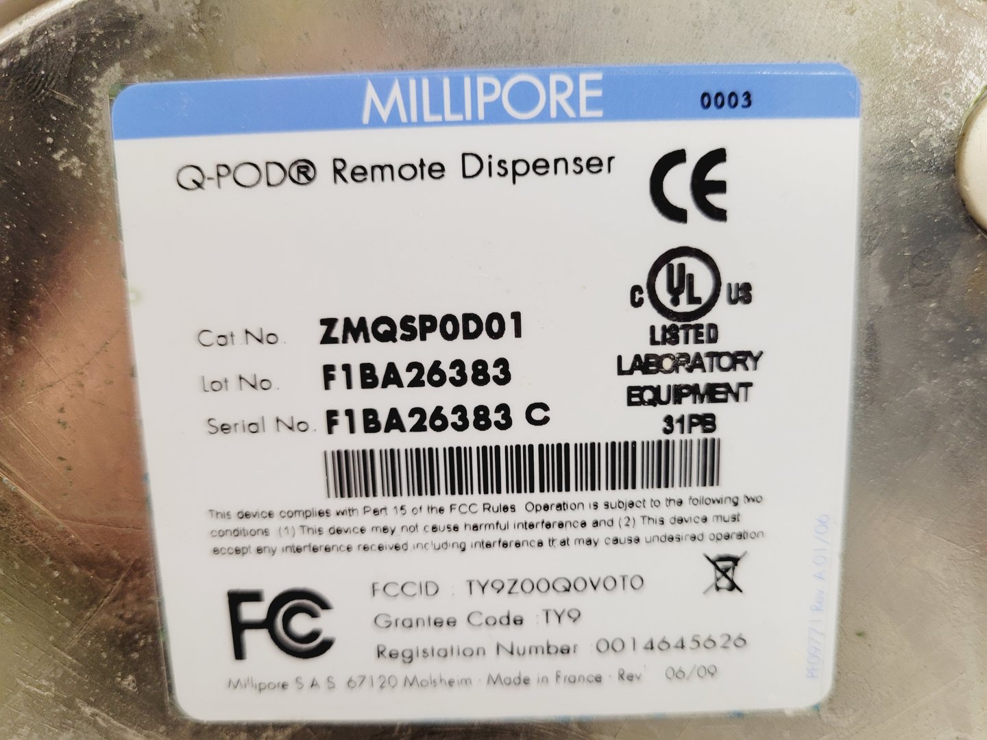 Image of Millipore Milli-Q Advantage A10 &  Water Purification System Q-POD Lab