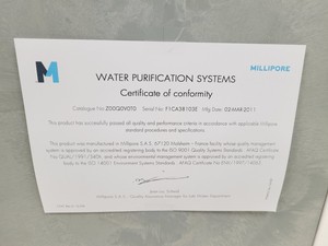 Thumbnail image of Millipore Milli-Q Advantage A10 w/ Q-POD Water Purification System