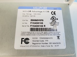 Thumbnail image of Millipore Milli-Q Advantage A10 w/ Q-POD Water Purification System