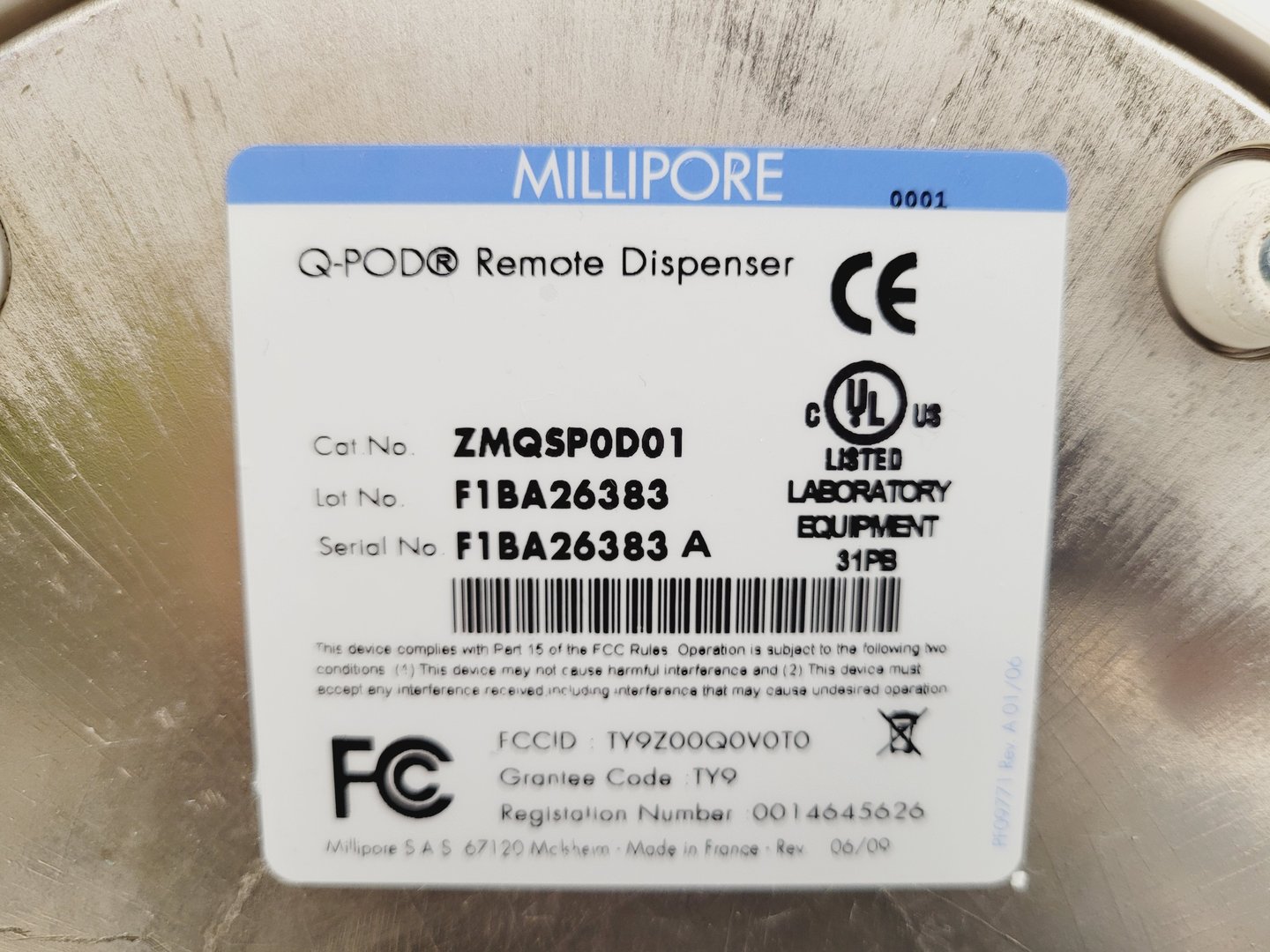 Image of Millipore Milli-Q Advantage A10 w/ Q-POD Water Purification System