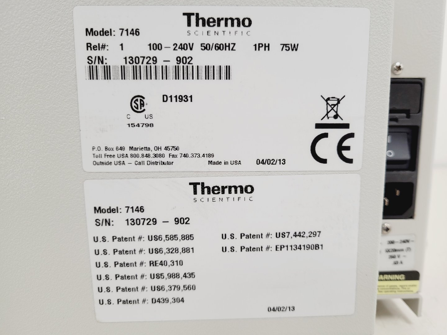 Image of Thermo Scientific Barnstead Nanopure Water Purifier Model 7146