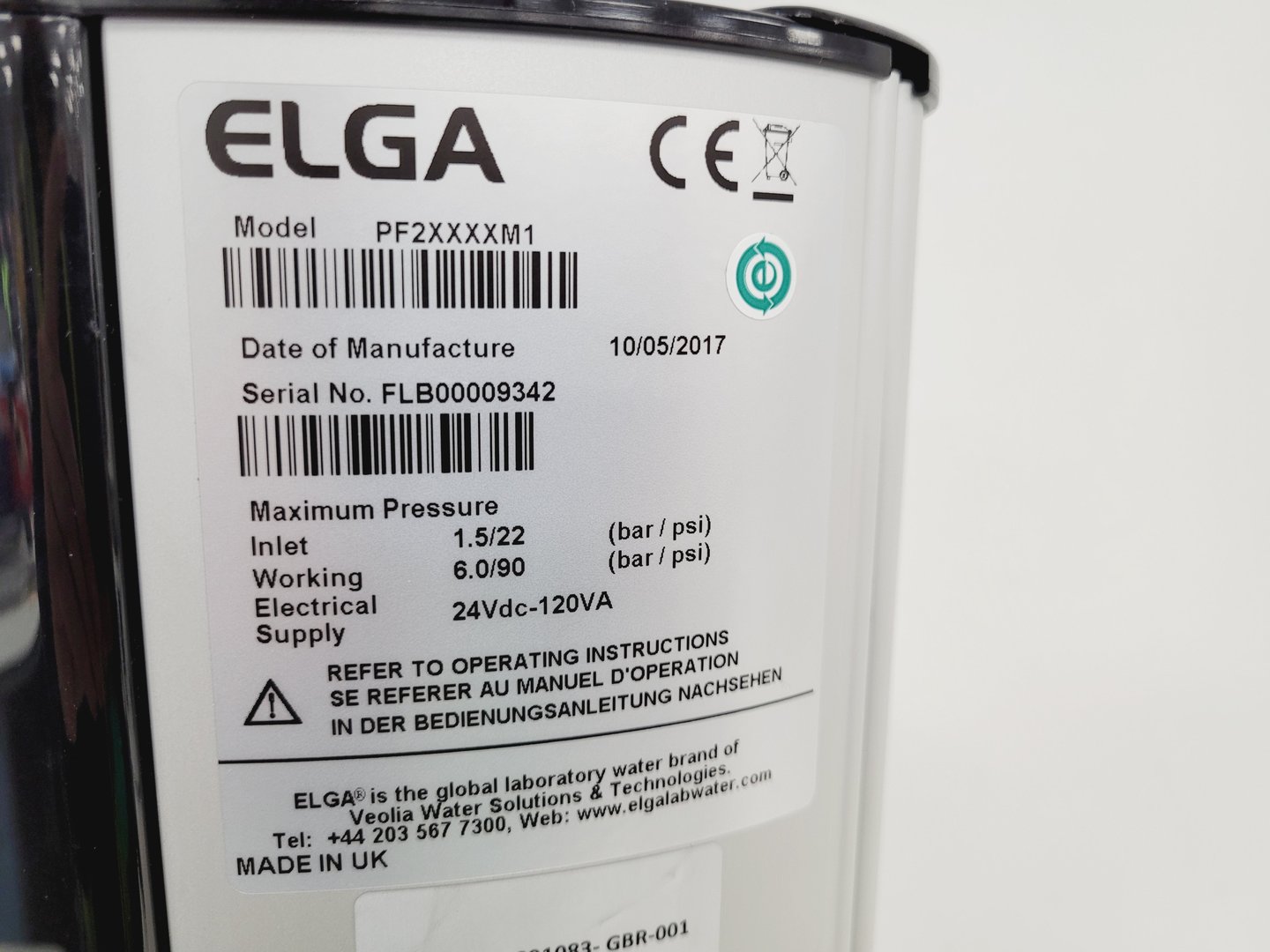 Image of Elga Purelab Flex Model PF2XXXXM1 Water Purification System Lab
