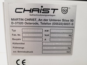 Thumbnail image of Christ Alpha 2-4 LD Freeze Drier Type 101042 Lab