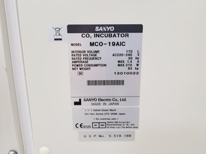 Thumbnail image of Sanyo  Laboratory CO2 Incubator MCO-19AIC Lab
