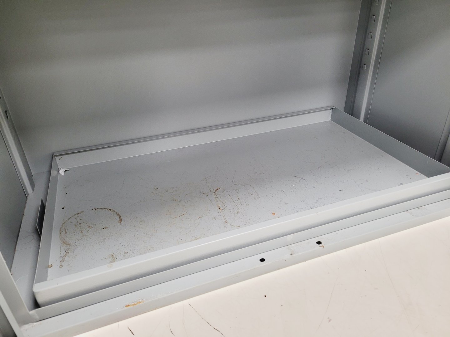 Image of Grey Hazardous Flammable Chemical Cabinet Lab Storage COSHH