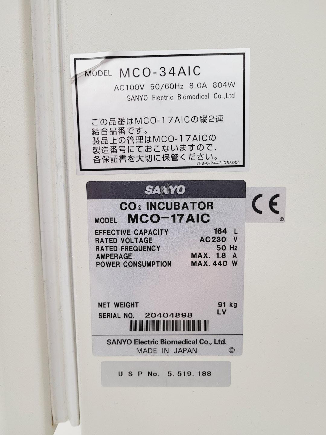 Image of Sanyo MCO-17AIC CO2 Laboratory Incubator Lab Faulty CO2