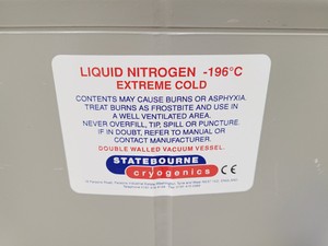 Thumbnail image of Statebourne Cryogenics Biorack 6000 Liquid Nitrogen Tank Dewar