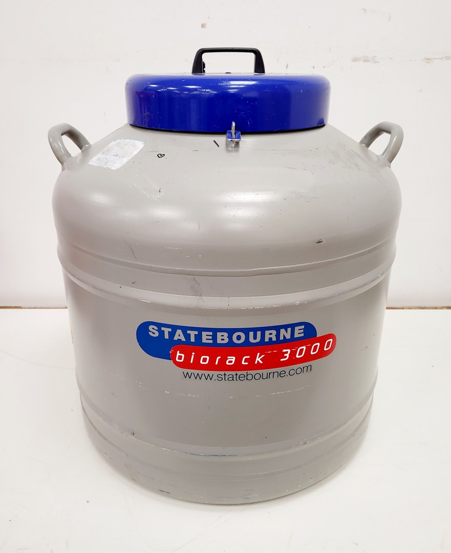 Image of Statebourne Cryogenics Biorack 3000 Liquid Nitrogen Dewar Lab