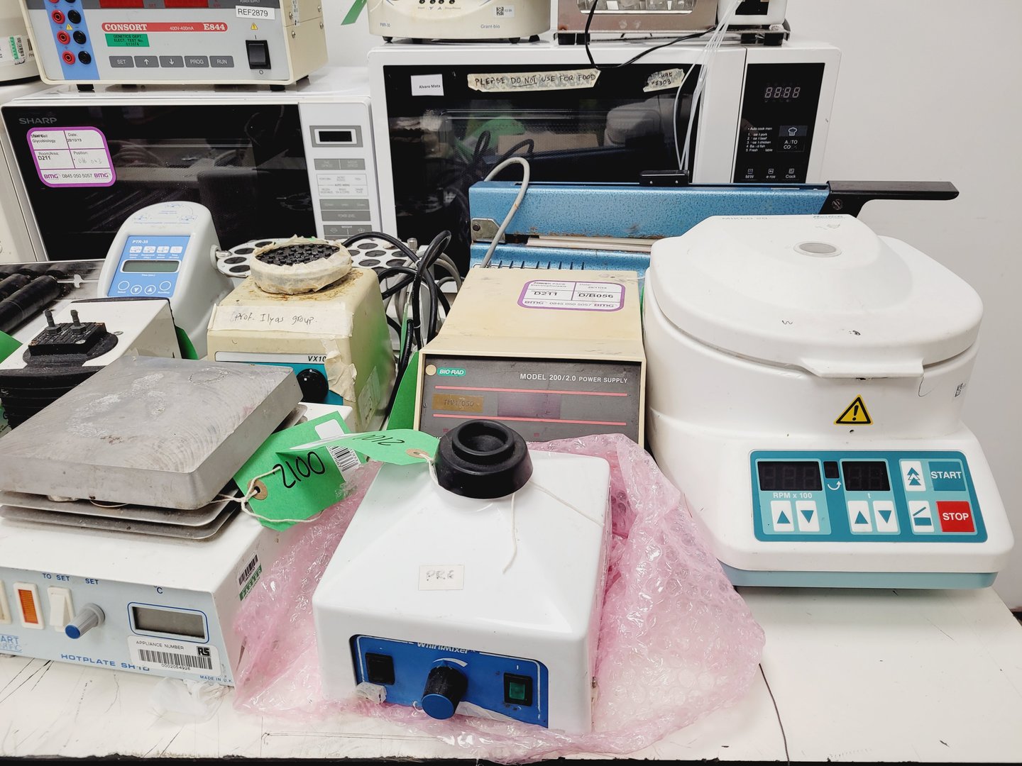 Image of Mixed Job Lot of Laboratory Equipement -Mixers, Stirrers, Centrifuge Lab