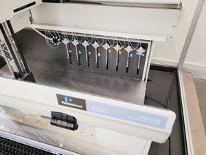 Thumbnail image of Perkin Elmer Janus Automated Workstation with Purair Advanced Ductless Fume Hood