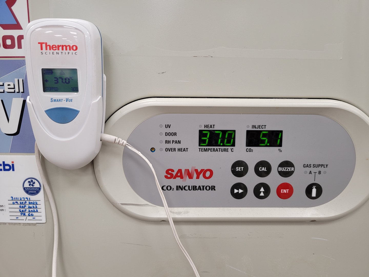 Image of Sanyo CO2 Incubator Double Stack MCO-17AI MCO-18AIC (UV) Lab