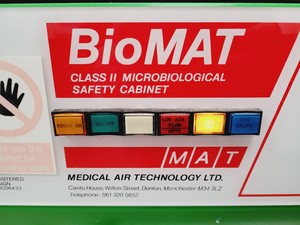 Thumbnail image of MAT Medical Air Technology BioMAT Class 2 Microbiological Safety Cabinet Faulty