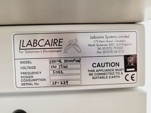 Thumbnail image of Labcaire Special Downflow Laboratory Workstation Bench Lab